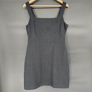 Abercrombie & Fitch Women's Linen Blend Mini Dress LT Black Coastal Summer Beach